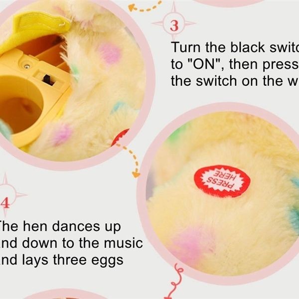 KIBTOY™ Laying Egg Chicken Electronic Plush Toy