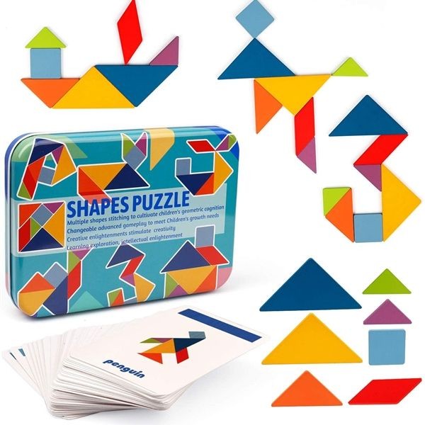 KIBTOY™ Wooden Tangram Set