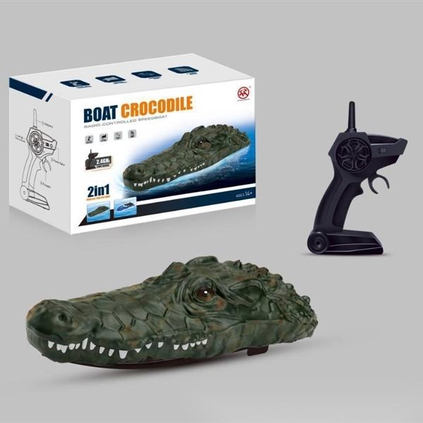 KIBTOY™ RC Jetboat and Crocodile