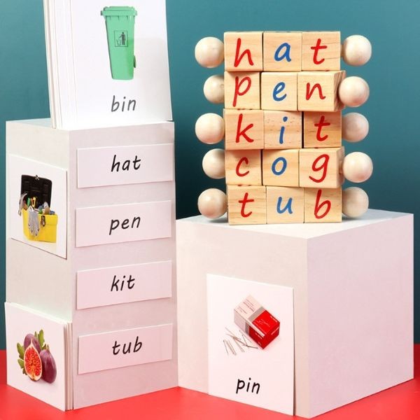 KIBTOY™ Wooden English Spelling Blocks