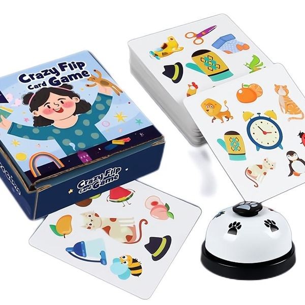 KIBTOY Crazy Flip Card Game
