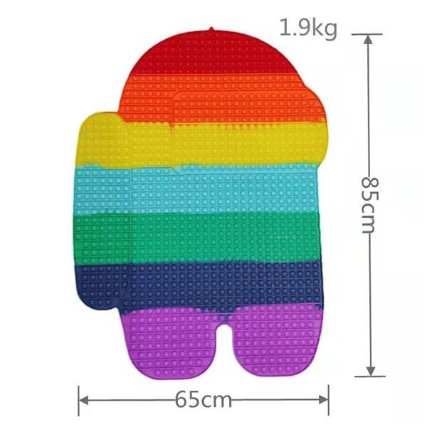 85cm Biggest Pop It in The World 1048 Bubbles Among Us Pop It with Luminous