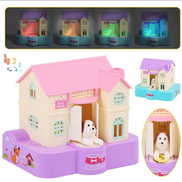 Dog House Piggy Bank Stealing Money Saving Coin Banks